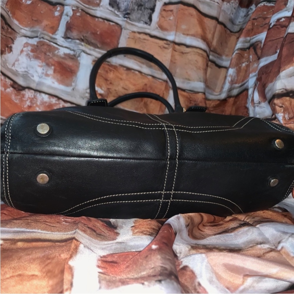 Coach Soho Hampton satchel black leather shoulder bag - Picture 4 of 8